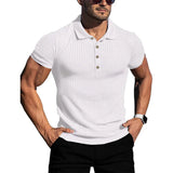 Elegancka Pasiasta Koszula Polo