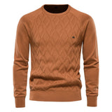 Sweter męski Theodor z rombowym wzorem