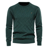 Sweter męski Theodor z rombowym wzorem