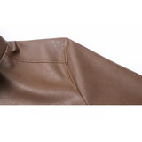 Elegancka Skórzana Kurtka Bomber