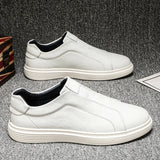 Klasyczne Skórzane Buty Slip-On