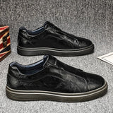Klasyczne Skórzane Buty Slip-On