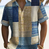 Elegancka Koszula Patchwork