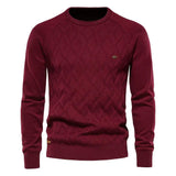 Sweter męski Theodor z rombowym wzorem