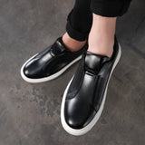 Casual Skórzane Buty Slip-On