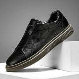 Klasyczne Skórzane Buty Slip-On
