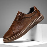 Klasyczne Skórzane Buty Slip-On