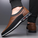 Skórzane Buty Biznesowe Slip-On