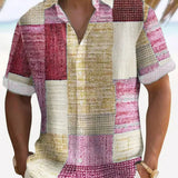 Elegancka Koszula Patchwork