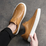 Casual Skórzane Buty Slip-On