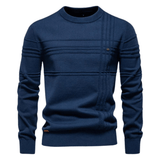 Burkhard Stylowy sweter męski w kratkę