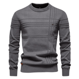 Burkhard Stylowy sweter męski w kratkę