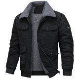 Elegancka Kurtka z Korduroy i Fleece