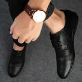 Eleganckie Skórzane Buty Wizytowe