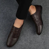 Eleganckie Skórzane Buty Wizytowe