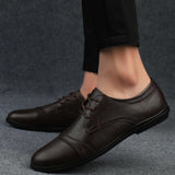 Eleganckie Skórzane Buty Wizytowe