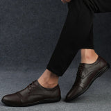Eleganckie Skórzane Buty Wizytowe