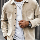 Casual Corduroy Cardigan