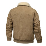 Elegancka Kurtka z Korduroy i Fleece