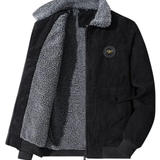 Elegancka Kurtka Sztruksowa z Fleece